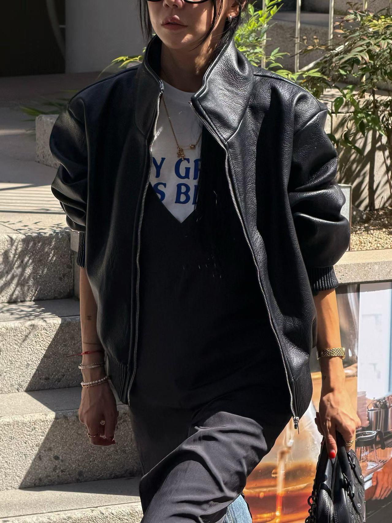 個性滑布V領背心